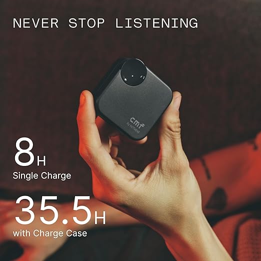 CMF Buds 2 | True Wireless Earbuds with ANC & 4 Mics Dark Grey