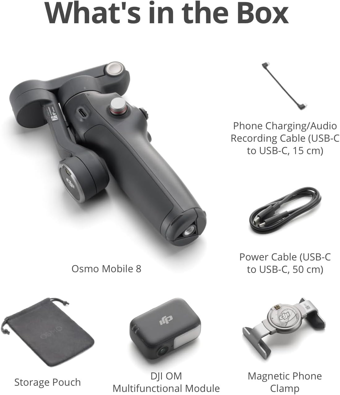 Mobile 8 Gimbal Stabilizer for Phone, Native Tracking with Audio & Lighting, 360
