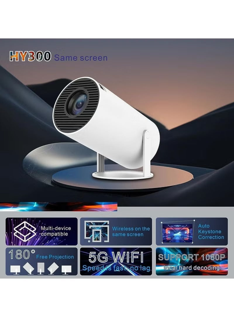 HY300 Auto Keystone Correction Portable 4K Projector