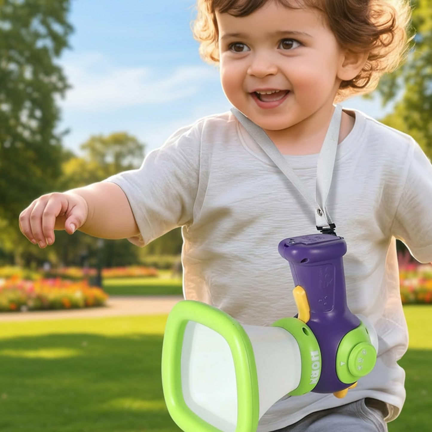 KIDS VOICE CHANGER TOY, TODDLER MEGAPHONE WITH MUSICAL SOUND EFFECTS, FUN VOICE CHANGING