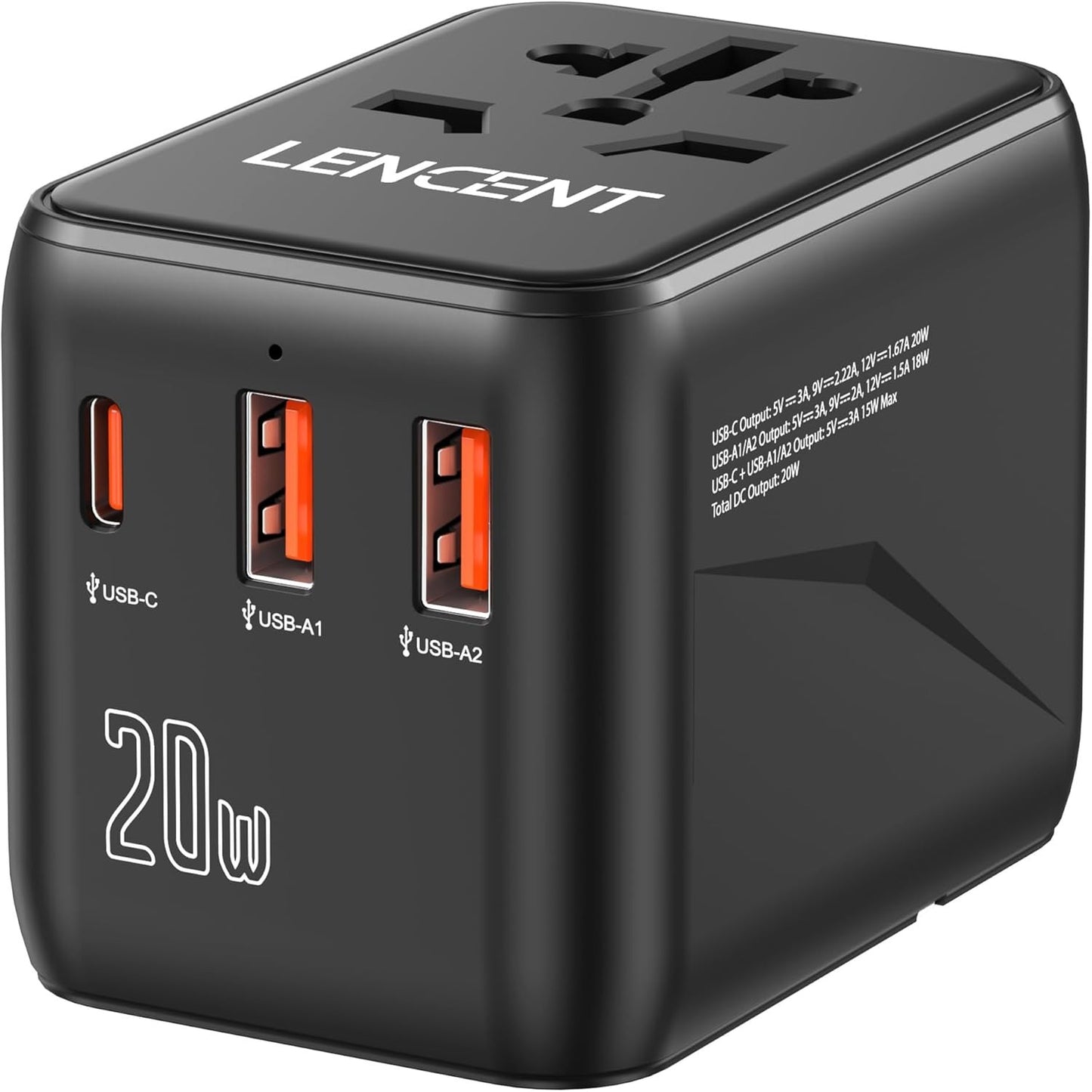LENCENT Universal Travel Adapter