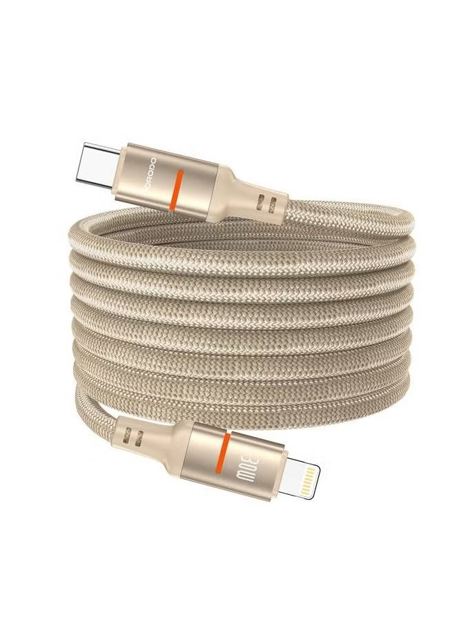 Porodo 30W Type-C to Lightning Braided Cable