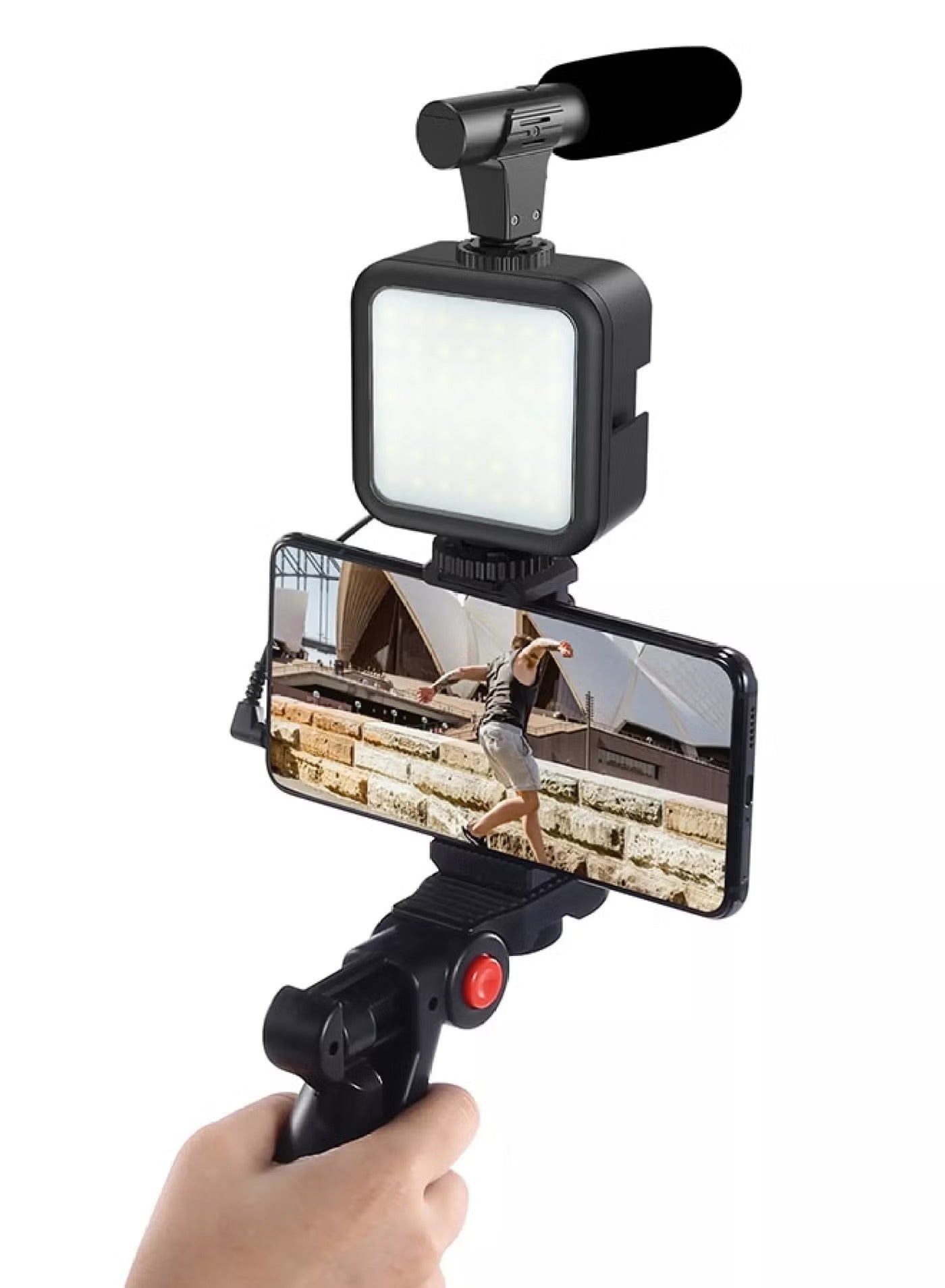 Porodo 3-Axis Gimbal Stabilizer Magnetic Fill Light