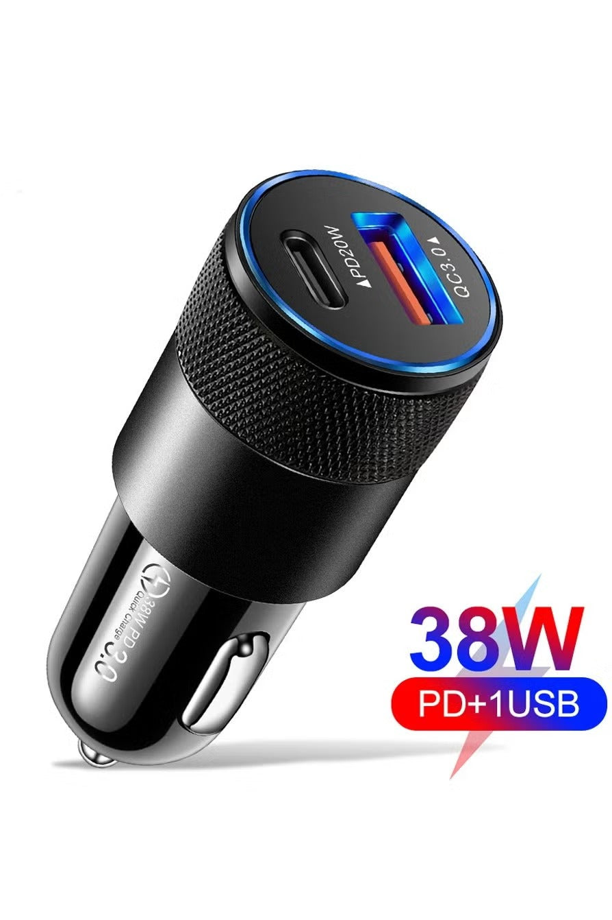 66W USB Type-C Car Charger – Fast Charging