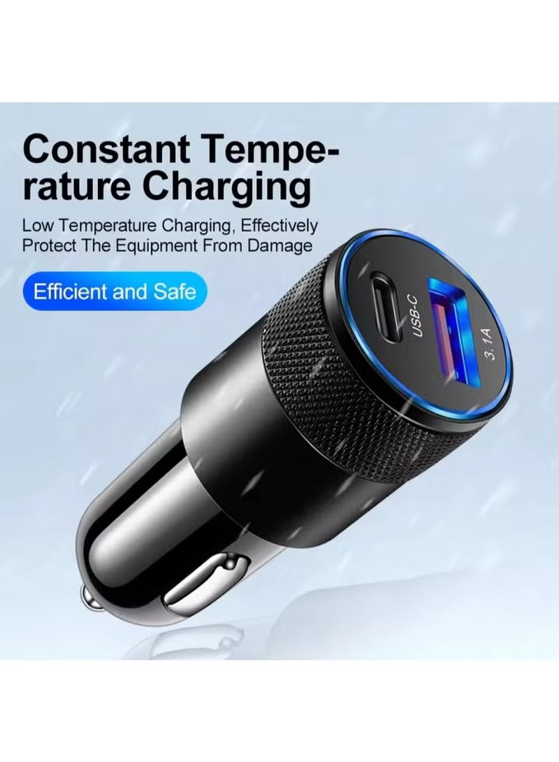 66W USB Type-C Car Charger – Fast Charging