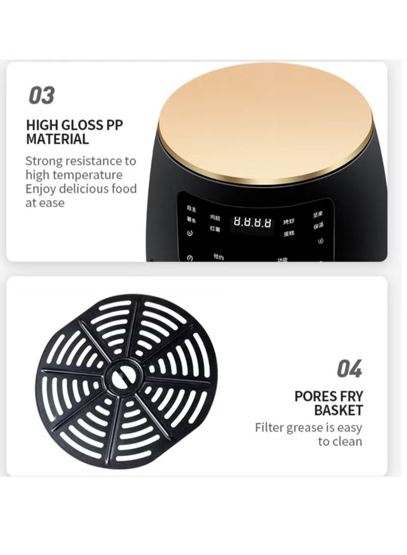 Smart Air Fryer - 4.5L Large Capacity - Automatic Electric Fryer