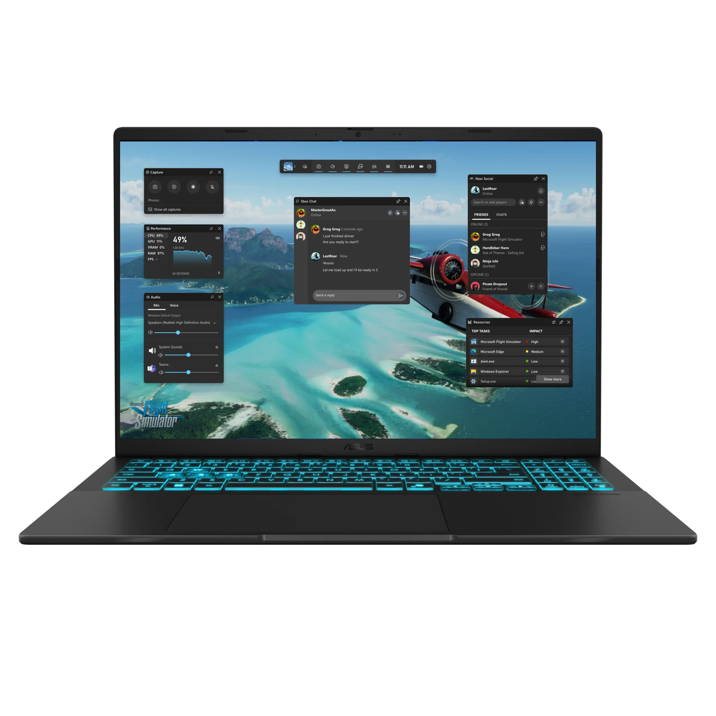 Asus V16 Gaming V3607VU-RP118 Laptop, CORE 7 240H, 16GB RAM, 1TB SSD, RTX4050 6GB 16"WUXGA - DOS (New)
