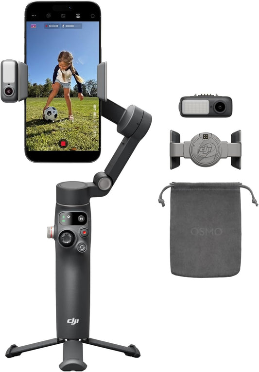 Mobile 8 Gimbal Stabilizer for Phone, Native Tracking with Audio &amp; Lighting, 360