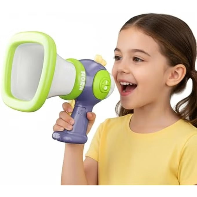 KIDS VOICE CHANGER TOY, TODDLER MEGAPHONE WITH MUSICAL SOUND EFFECTS, FUN VOICE CHANGING