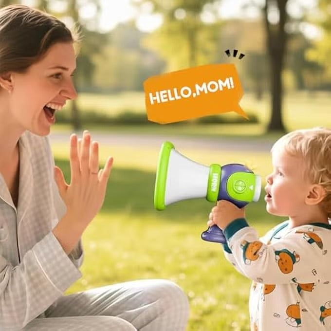 KIDS VOICE CHANGER TOY, TODDLER MEGAPHONE WITH MUSICAL SOUND EFFECTS, FUN VOICE CHANGING