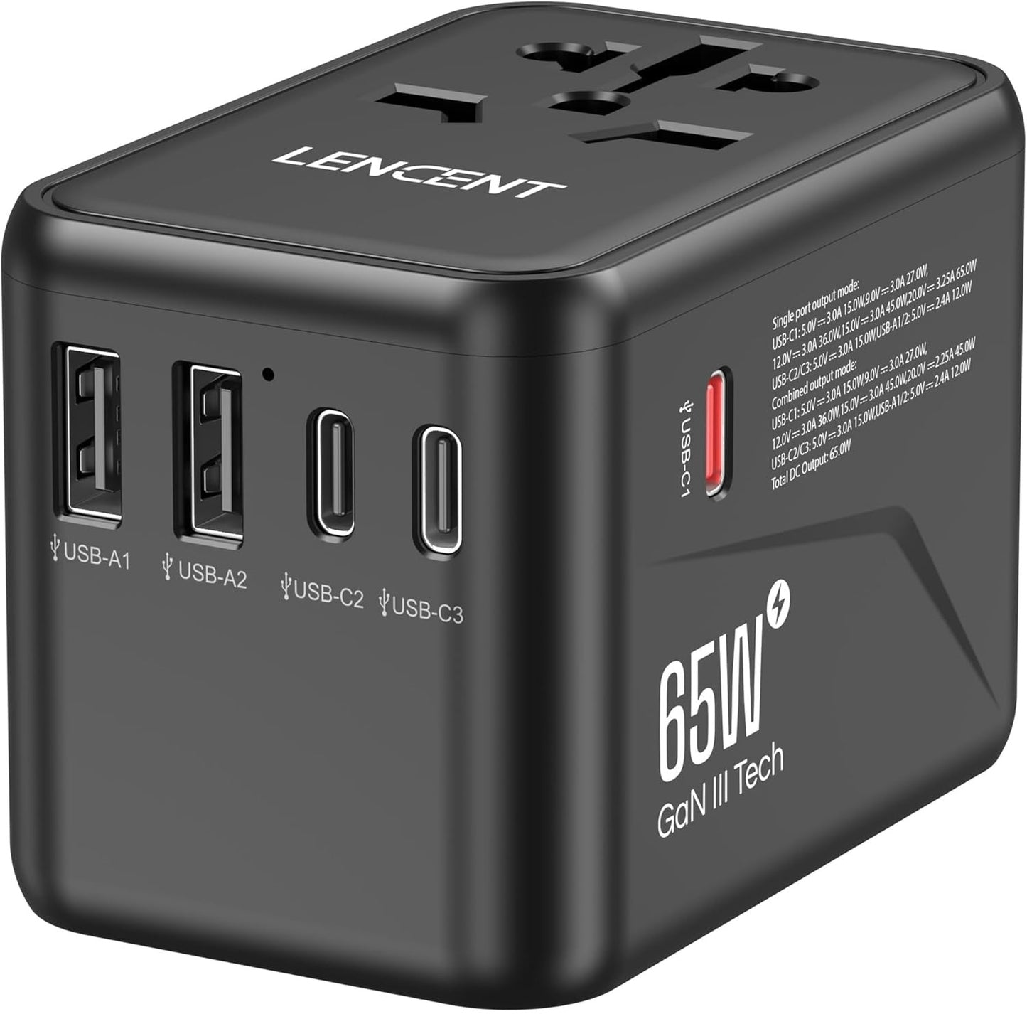 LENCENT Universal Travel Adapter