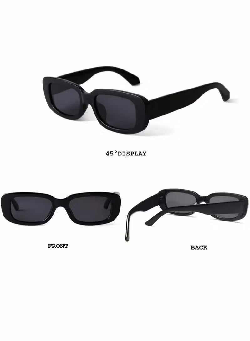 MAKINGTEC Trendy Rectangle Sunglasses for Women Men