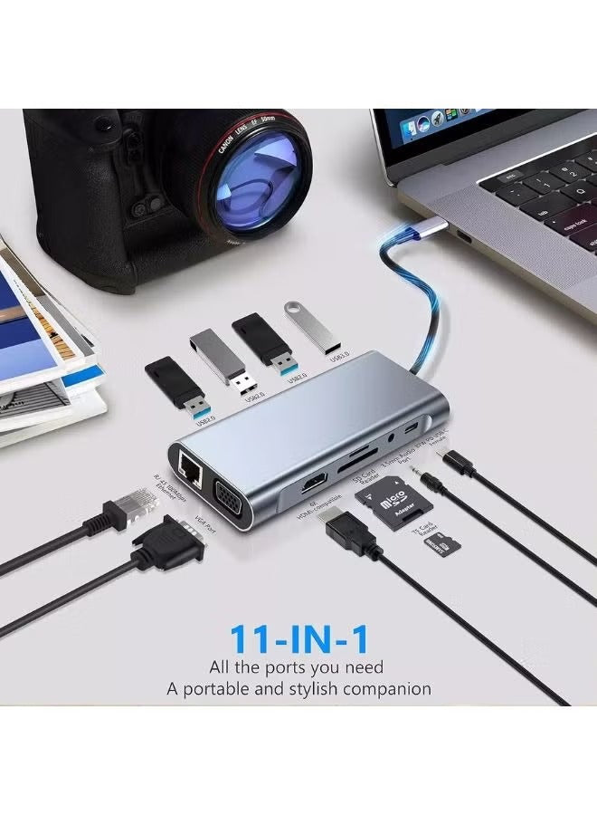 High Quality 11-in-1 USB C Hub Multiport Adapter