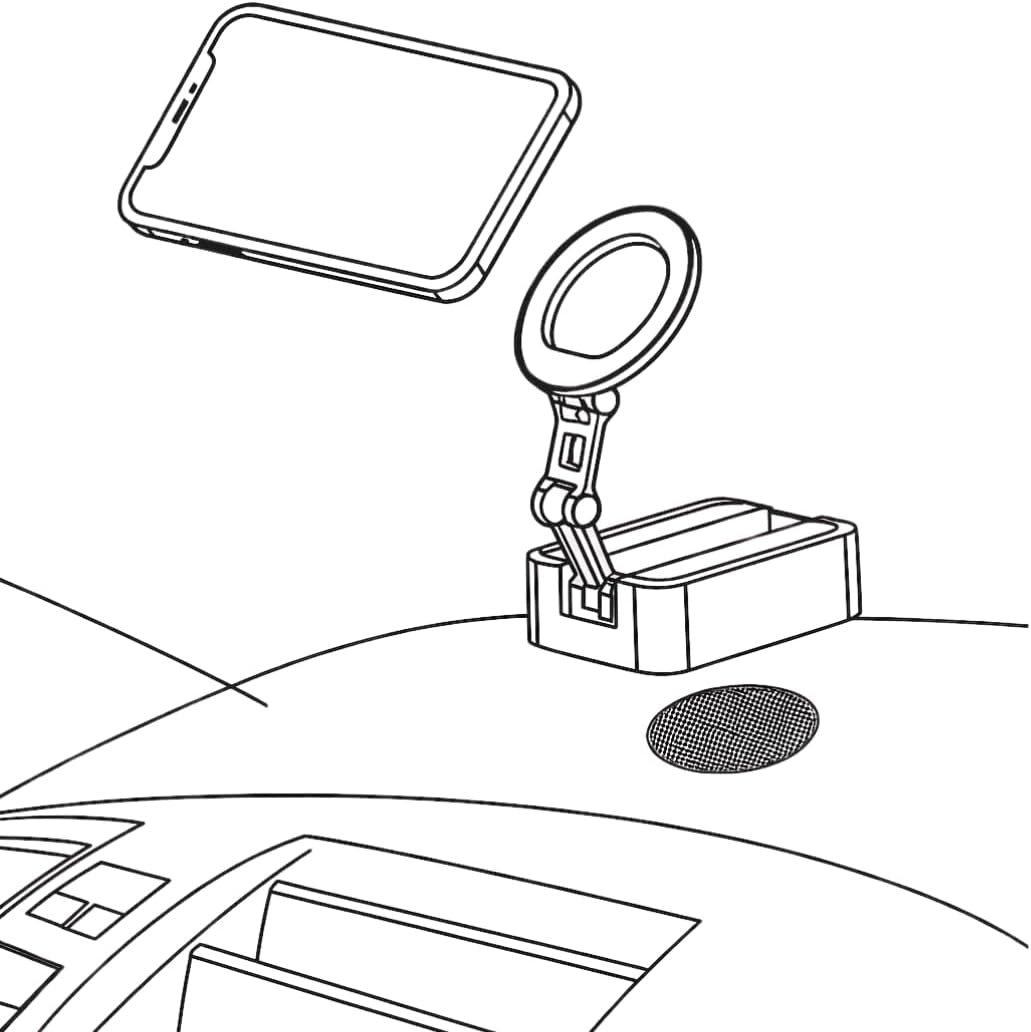 Magnetic Phone Holder with Magnetic Suction Base – Pocket-Sized