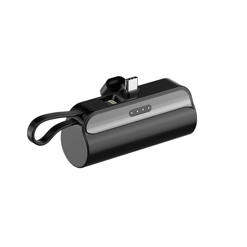 2-Pack 5000mAh Mini Power Bank Type-C Connector