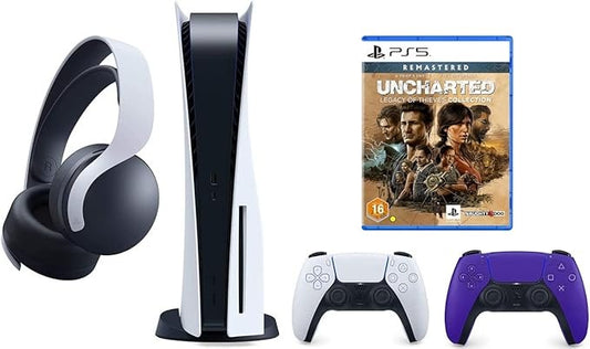 Playstation 5 Disc Console Bundle with Extra Pulse 3D Wireless Headset