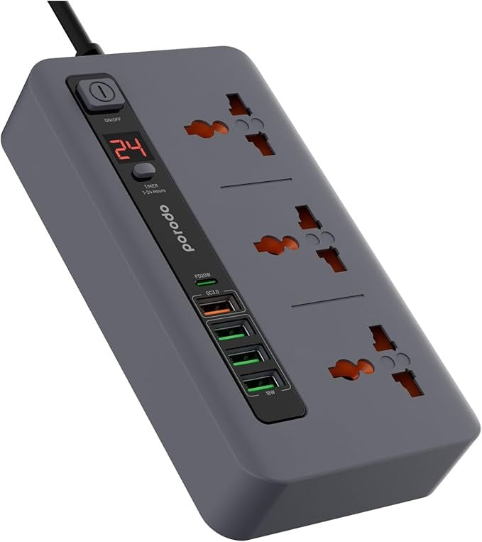 Porodo Multi-Port 3000W Power Strip