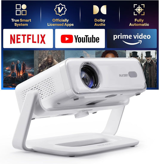 Smart Projector with WiFi and Bluetooth, Netflix-Officially-Licensed