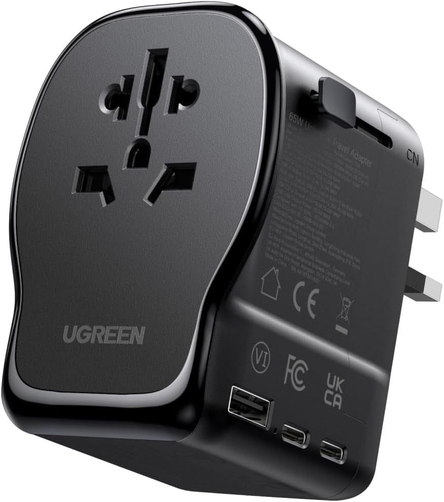 UGREEN GaN Universal Travel Adapter,Worldwide 01