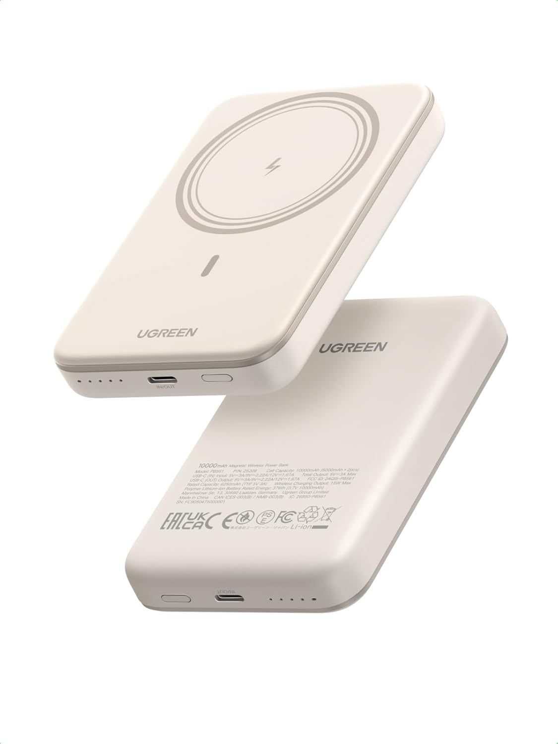 UGREEN Magsafe Power Bank 10000mAh, Wireless Portable Charger Fast Charging