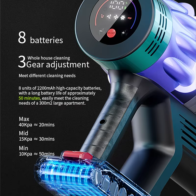 Cordless Vacuum Cleaner,550W Vacuum Cleaners for Home
