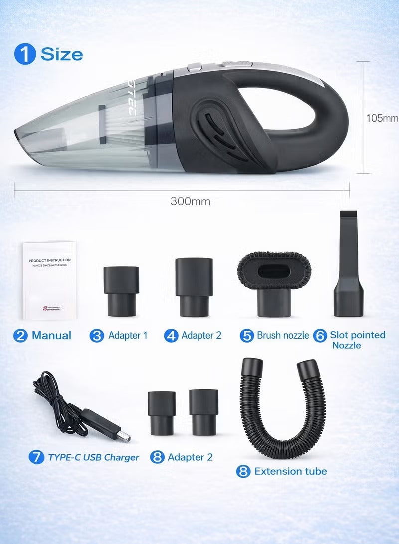 Handheld Vacuum Cordless High Power 120W 3200pa Vacuum Dust Busters