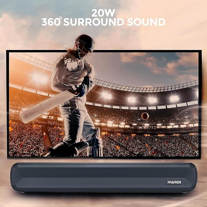 Pro 20W Wireless Bluetooth Sound Bar - Portable