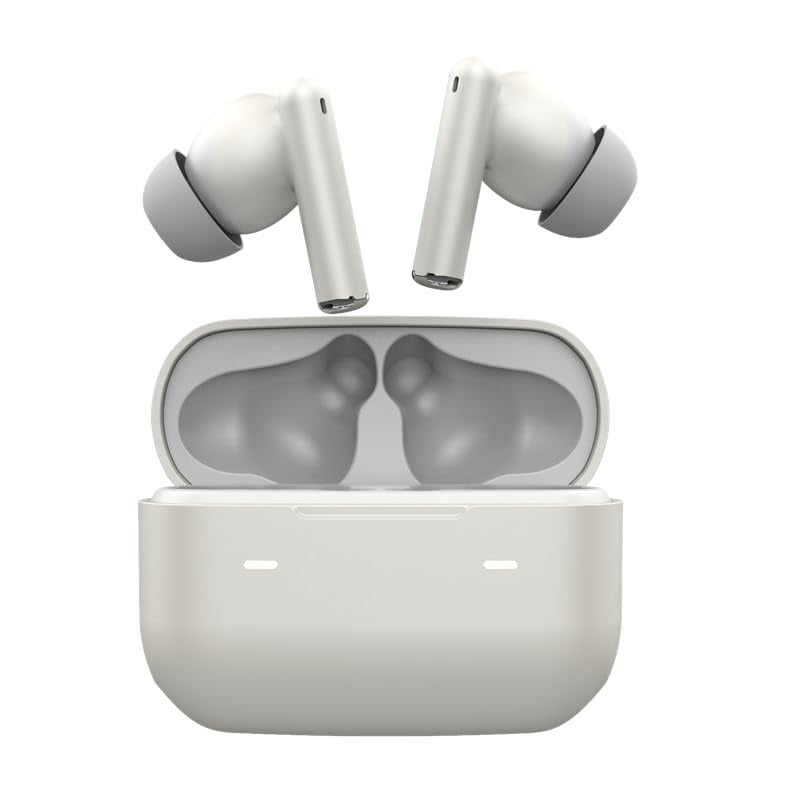 Wireless Earbuds, Bluetooth Headphones with ENC Noise Canceling Translucent Earphones